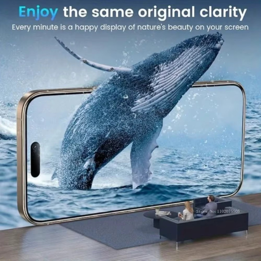 5 Stück Displayschutzfolien aus gehärtetem Glas für iPhone 12 bis iPhone 17 Pro Max mit Black Edge in Schwarz und Transparent - Bild 4