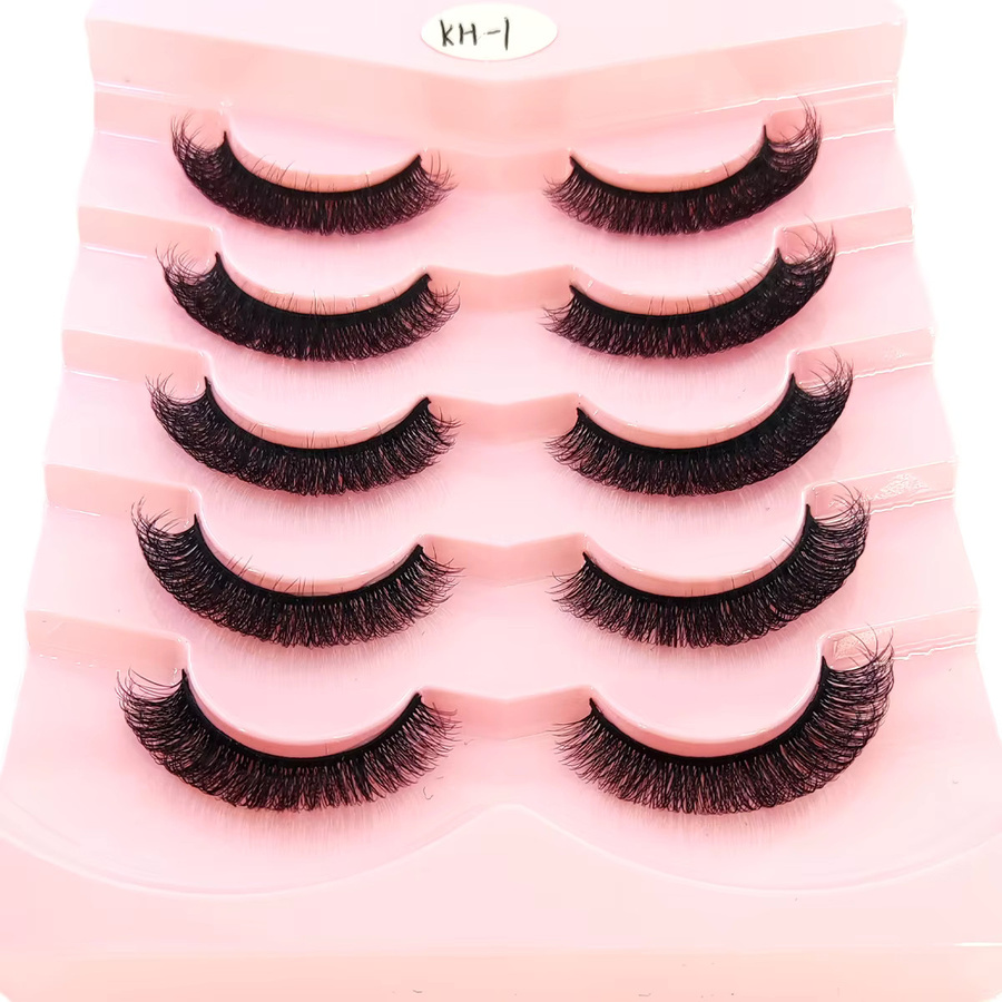 AMSDCN Falsche Wimpern, 3D-Nerzwimpern, Black, Unisex - Bild 2