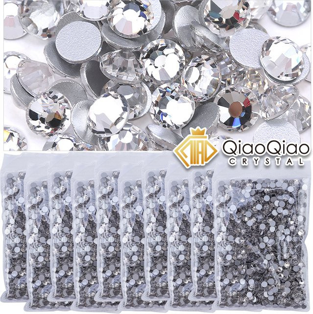 QIAO Glas-Strasssteine, kristallklar, glänzend, für DIY-Nageldesign - Bild 1