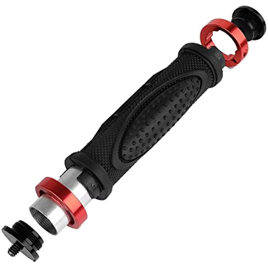 Lousxy Kamera Griff Stabilisator mit 1/4 Zoll Außenschraube für Telefon, Digital Video Camcorder und LED Licht in Schwarz - Bild 2