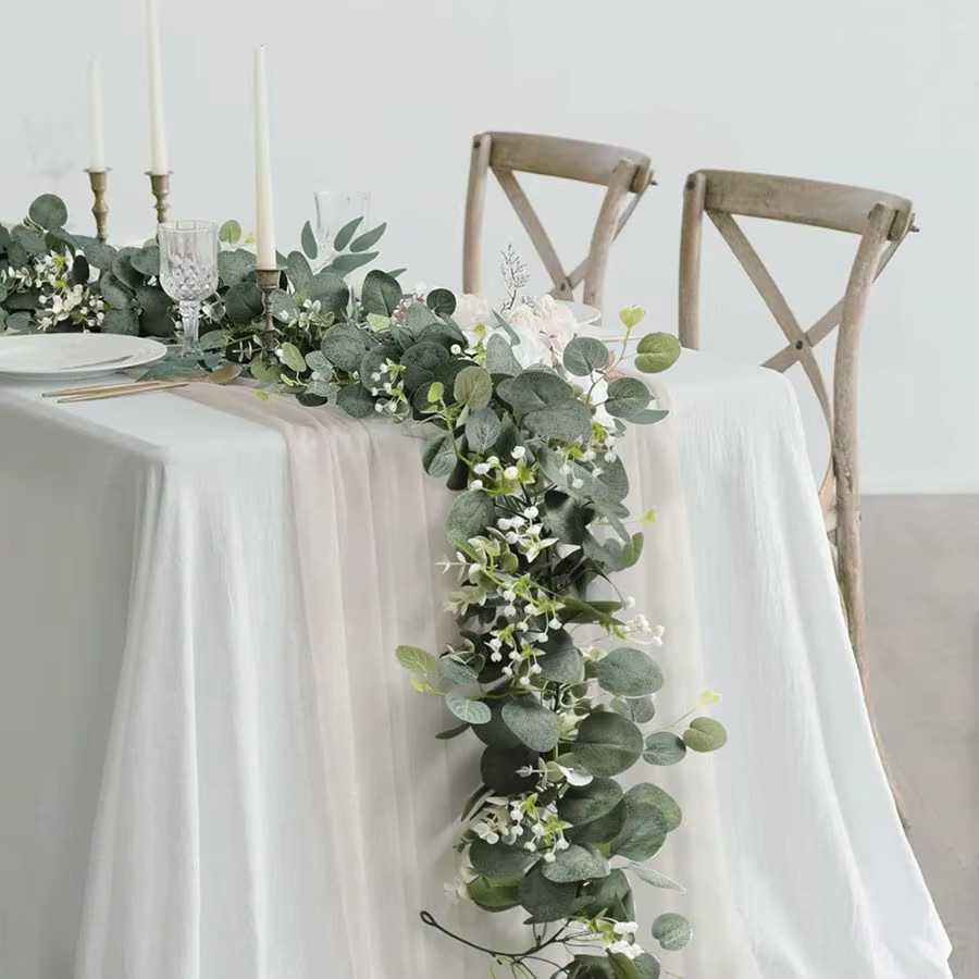ZQCY Künstliche grüne Pflanzenrebe als hängendes Dekoelement für Hochzeit, Garten und Zuhause - Bild 2