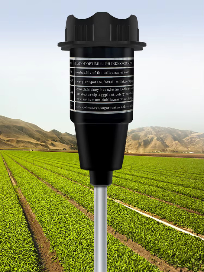 JUANJUAN Boden-pH-Feuchtigkeitsmesser in Schwarz mit 295 mm Metallsonde für Garten und Blumen - Bild 5