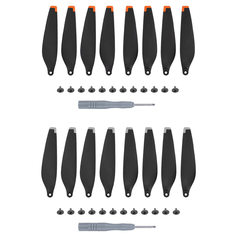 8 Stück Schnellspannpropeller für DJI Mini 3 Pro Drohne in Schwarz und Orange - Bild 4