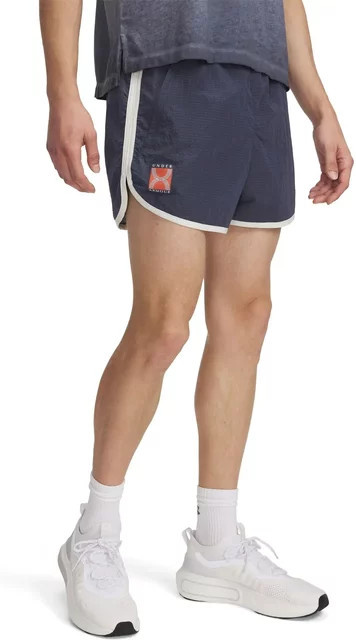 Under Armour Run 96 Shorts in Grau und Blau - Bild 1