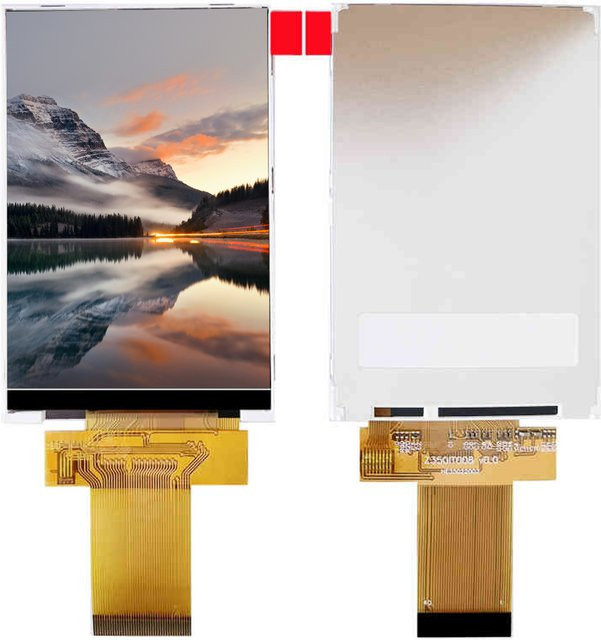 3,5 Zoll TFT LCD Display Modul mit ST7796U ILI9488 SPI Schnittstelle und GT911 resistivem 8-Pin Touchscreen, Auflösung 320 x 480 Pixel - Bild 1