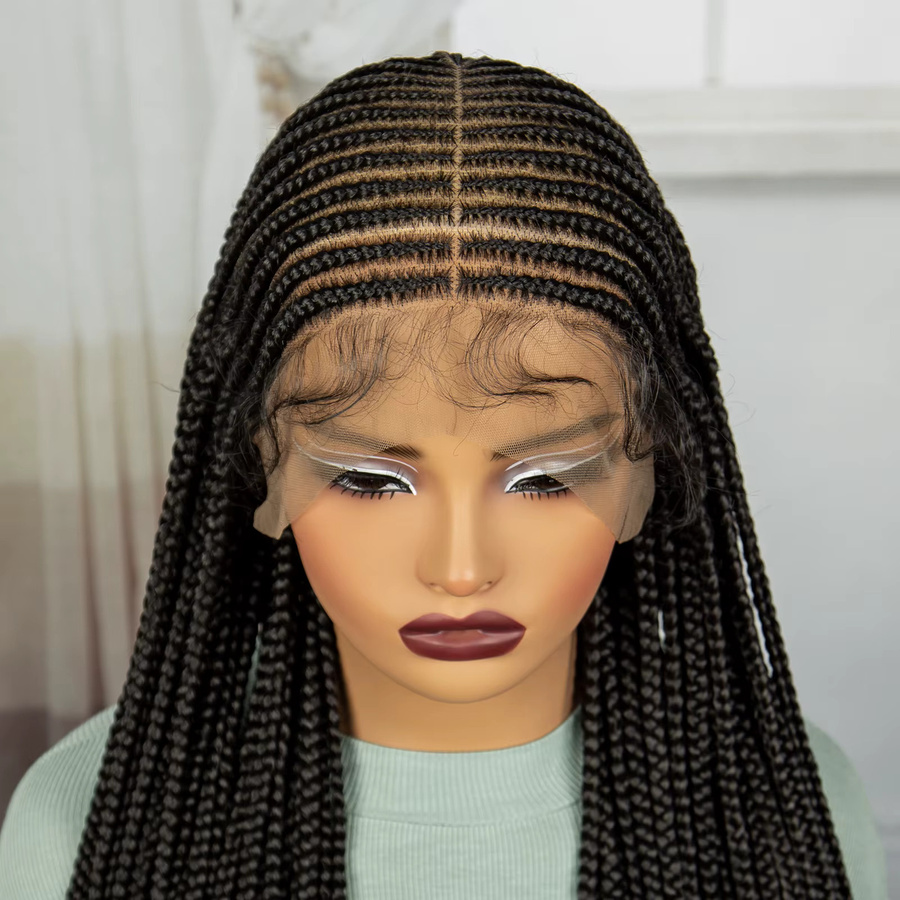 Alice Spring Cornrow Zopf-Perücke, synthetisch, Damen - Bild 3