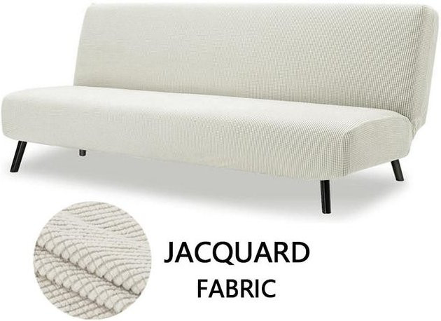 YZFZP Elastischer Sofa-Bettbezug aus Polar-Fleece in Weiß, Armloser Stretch-Schonbezug für dein Sofa - Bild 1