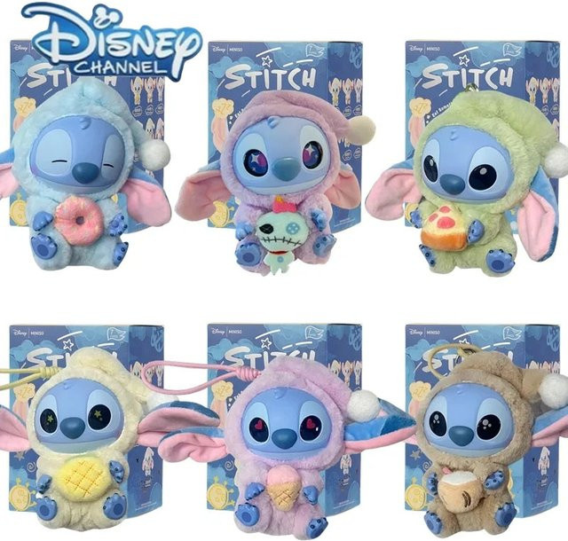 Disney Stitch Eat Something Before Sleep, Plüschpuppen Anhänger, Mystery Box - Bild 1