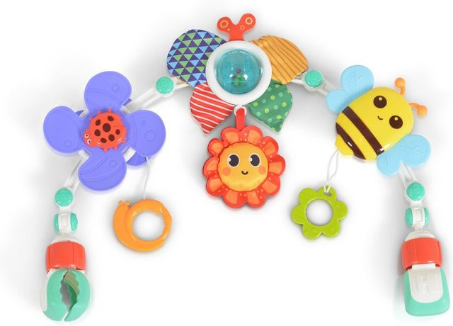 Moni Spielbogen für Kinderbett, Spielmatte, Rassel, Beißring, bunt, ab 0 Jahre - Bild 1