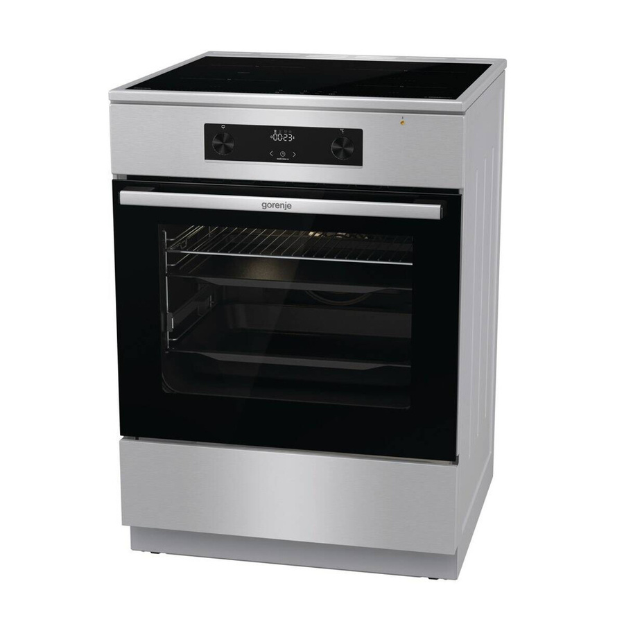 Gorenje Standherd GEIT6C60XPG mit Glaskeramikkochfeld in Edelstahl Silber, B/H/T: 60 x 85 x 60 cm - Bild 3