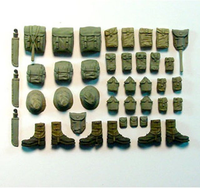 Aussie Infantry Early Vietnam Umrüstsatz 1965, Resin-Modellsoldat, Militär, Erweiterung - Bild 1