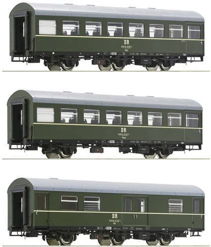 Roco 6200009 H0 3er-Set DR Reko-Sitzwagen Baage Personenzug - Bild 1