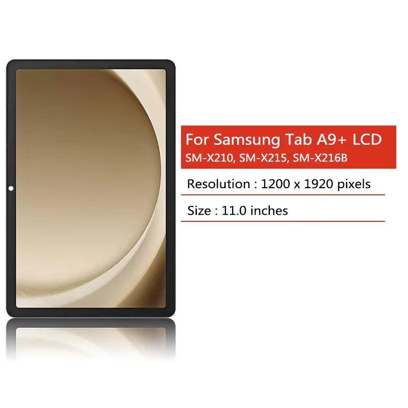 Samsung Tab A9+ A9 Plus LCD-Display Touchscreen-Panel Digitizer-Ersatzteil 11,0 Zoll in Schwarz - Bild 2
