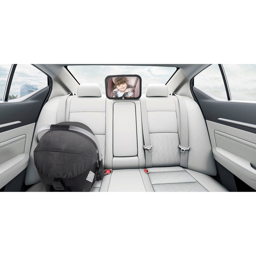 Babycab Baby-Rückspiegel in Schwarz mit Glasoberfläche - Bild 2