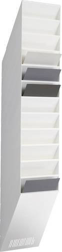 Durable Prospektspender FLEXIBOXX Weiß DIN A4 mit 12 Fächern - Bild 1