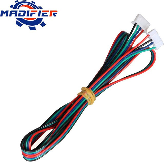 GKTOOLS Anschlusskabel XH2.54 4-Pin auf 6-Pin Terminal für Nema 42 Schrittmotoren und 3D-Drucker, mehrfarbig - Bild 1