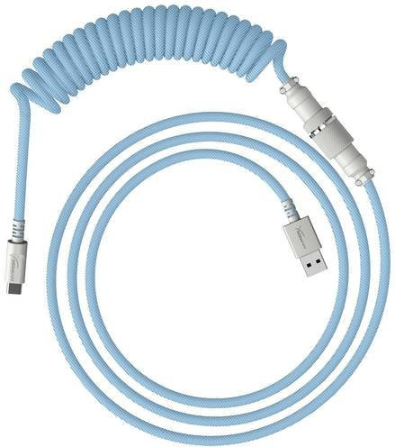 HyperX USB-C Datenkabel mit USB-A und USB-C Stecker in Hellblau und Weiß 6J680AA - Bild 1