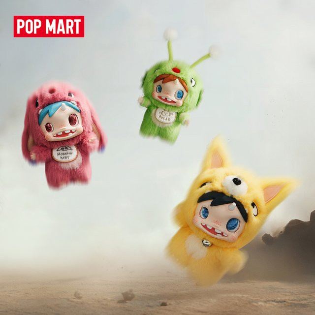 POP MART POLAR-Monster Baby Collection Serie, Plüsch-Anhänger Ver.1, Blind Box - Bild 1
