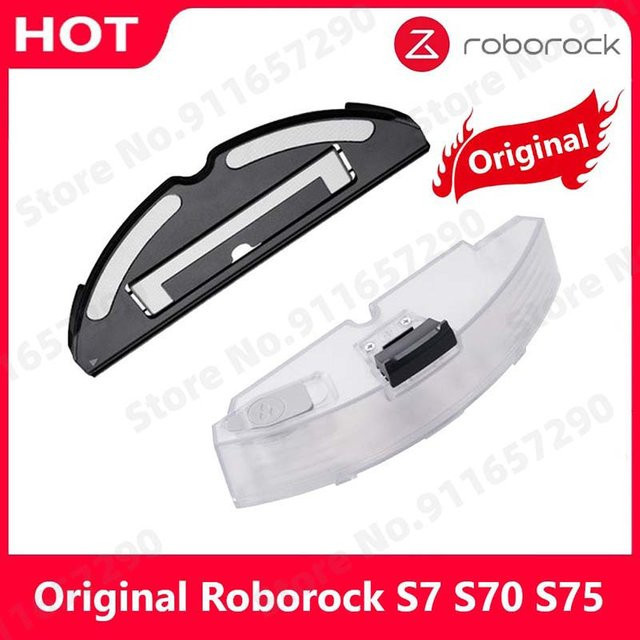 Roborock S7 Ersatzteil-Set mit elektrisch gesteuertem Wassertank, Mopptuchhalterung und Staubbox aus Kunststoff - Bild 1