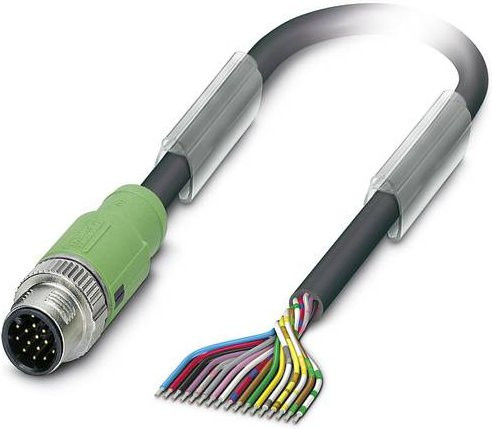 Phoenix Contact Sensor-Aktor-Steckverbinder M12 Stecker gerade Schwarz 1,50 m 17-polig - Bild 1