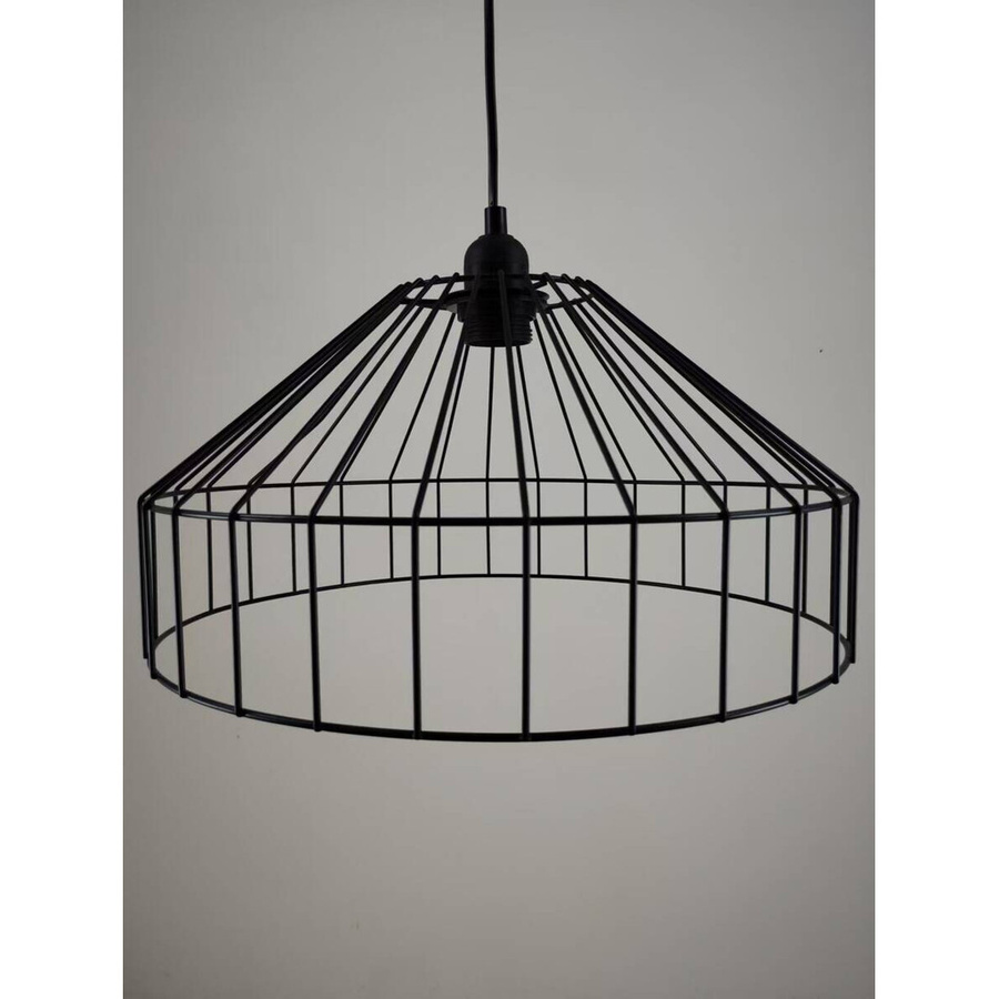 Pocoline Pendelleuchte Ivette in Schwarz aus Metall mit E27 Fassung, Höhe: 75 cm, Durchmesser: 38 cm - Bild 2