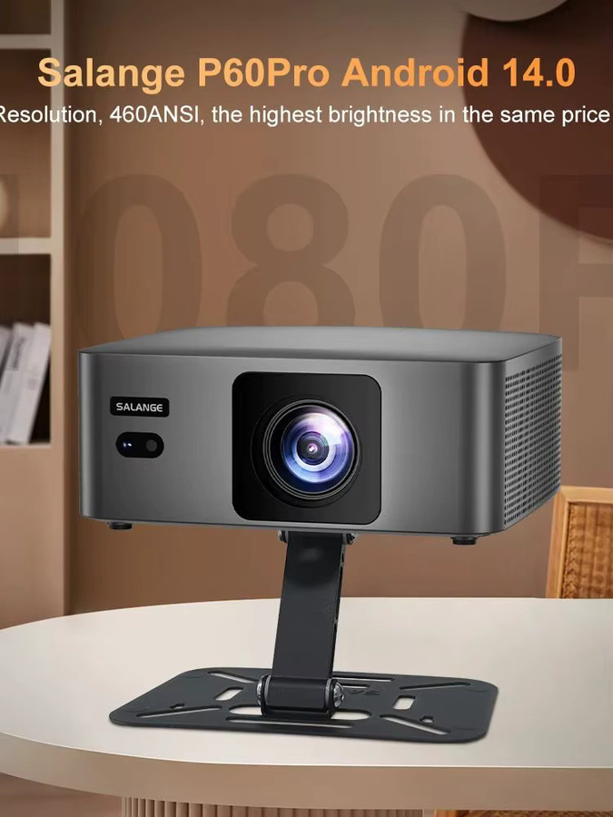 Salange P60Pro Smart-Projektor mit Android 14.0, 8K-Unterstützung, WiFi6 und Bluetooth 5.2, tragbarer Heimkino-Filmprojektor mit Auto-Keystone - Bild 4