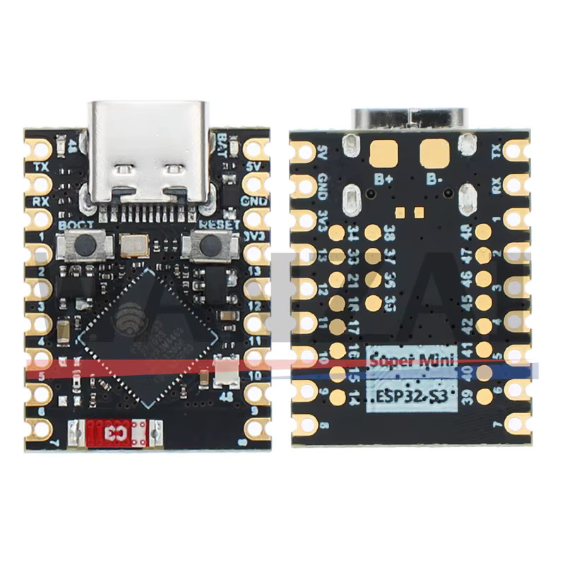 Bolantedz ESP32-S3 SuperMini Entwicklungsboard mit WiFi und Bluetooth in Schwarz - Bild 3