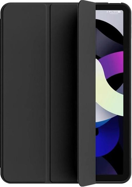 Apple iPad Schutzhülle mit Dreifach-Ständer aus PU-Leder in Schwarz für iPad Pro 11, iPad Air und iPad Mini 6 - Bild 1