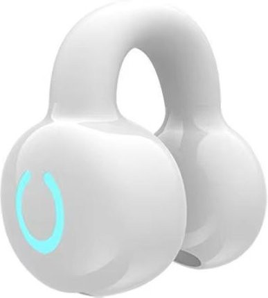 Kebidumei Kabelloser Bluetooth 5.3 Ohrclip Kopfhörer mit Mikrofon HiFi Stereo Sport Headset und Geräuschunterdrückung in Weiß - Bild 1