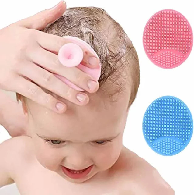 Baby Haarbürste Silikon, Kinder Massagebürste für Kopfhaut und Haare - Bild 1