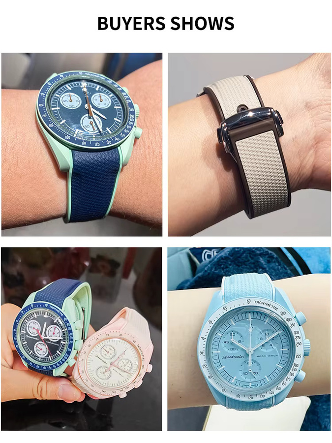 Uhrenarmband Silikon, 20 mm, Unisex - Bild 2