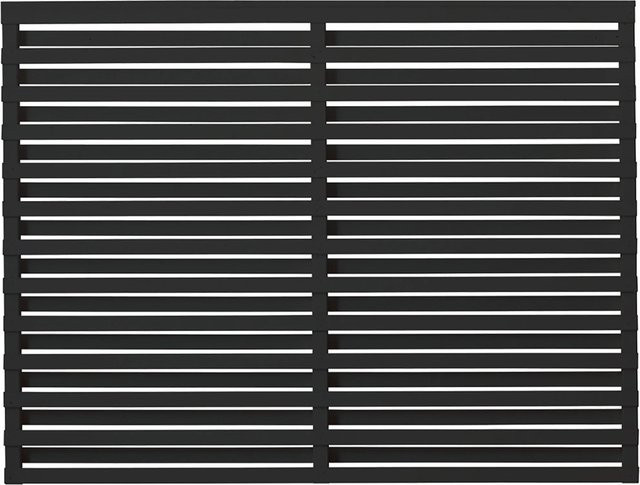 Plus Sichtschutzzaun Osaka aus lackiertem Nadelholz in Schwarz, Breite: 136 cm, Höhe: 180 cm - Bild 1