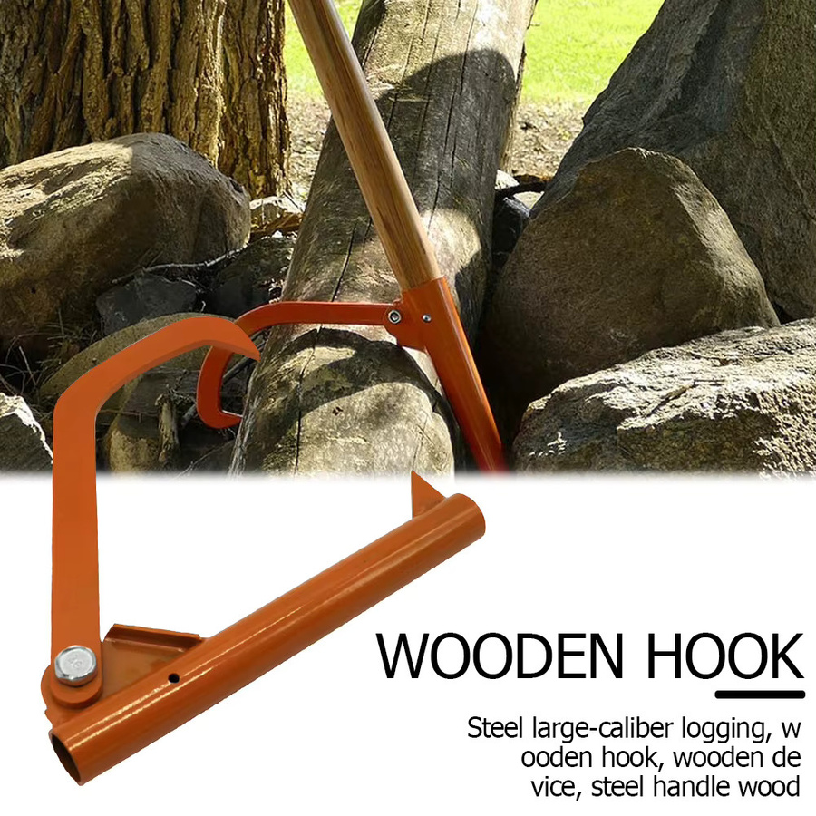 Alloet Stahl Holzroller Heavy Duty Log Peavy für den Transport von Baumstämmen in Orange - Bild 2
