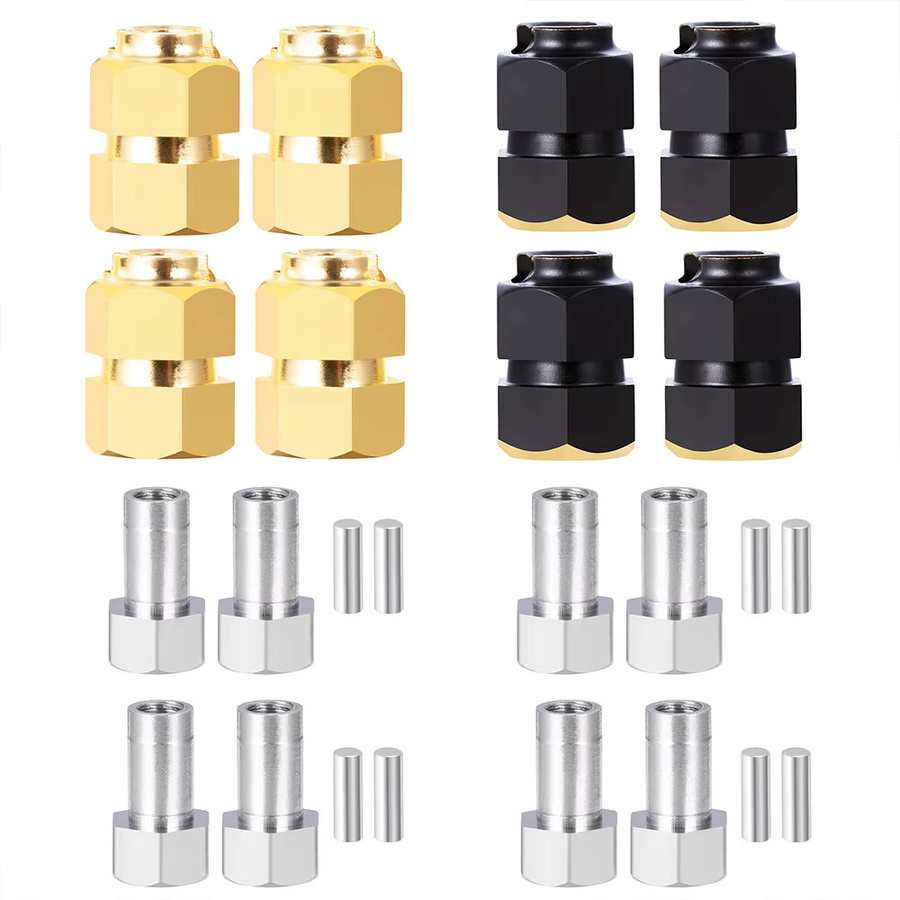 Yeahrun Messing Rad Sechs kant Naben Extender Adapter, 1:18, Zubehör - Bild 2