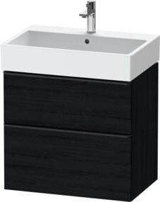 Duravit Waschtischunterschrank D-Neo Wandmontage in Schwarz und Weiß, B/T/H: 68,4 x 44,2 x 62,5 cm - Bild 1