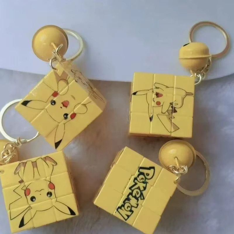 MINISO Pokémon Pikachu Mini Zauberwürfel Schlüsselanhänger, Puzzle Spielzeug - Bild 2