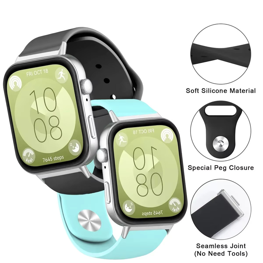 CAOWTAN Smartwatch-Armband Silikon, Unisex - Bild 1