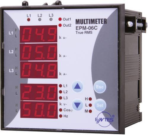 ENTES EPM-06C-96 Digitales Einbaumessgerät in Weiß - Bild 1