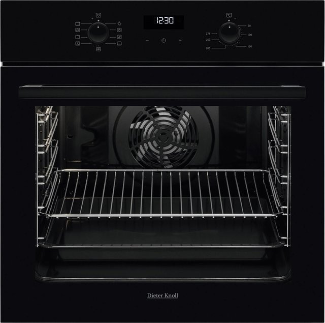 Dieter Knoll Einbaubackofen DKB65902BK in Schwarz mit Glasfront, Breite: 59,4 cm, Höhe: 56,9 cm, Tiefe: 56,9 cm - Bild 1