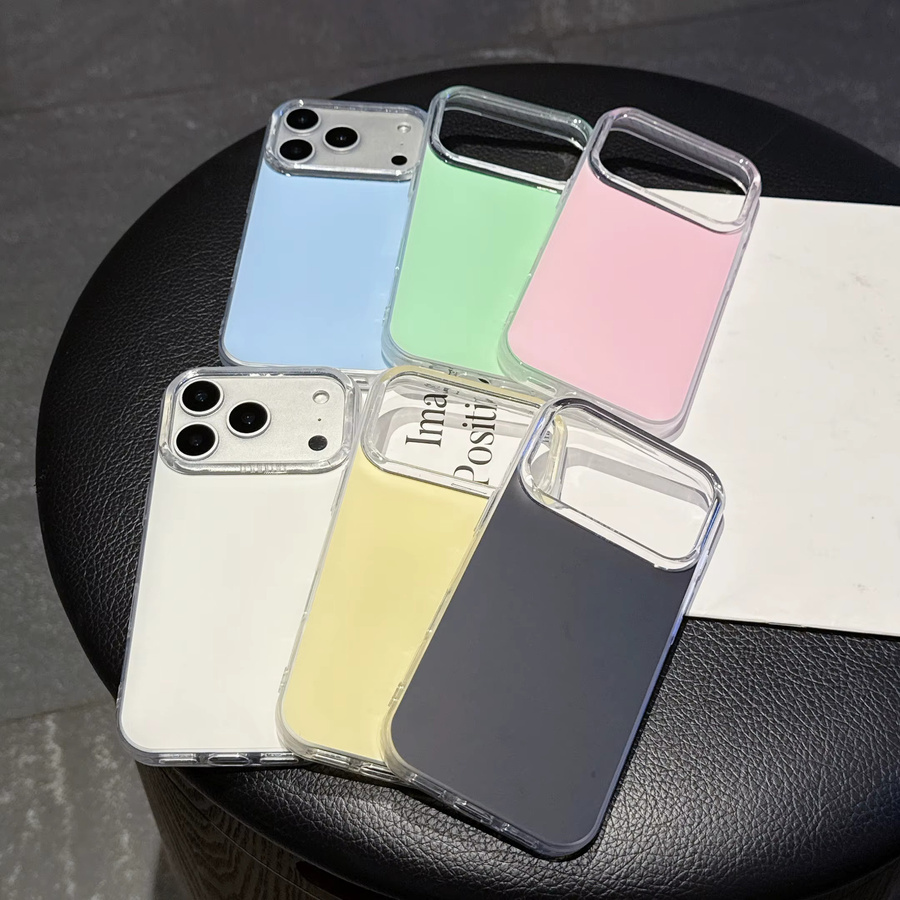 Stoßfeste Handyhülle in Candy-Farben für iPhone 11 bis iPhone 17 Pro Max, harte Rückseite in Multicolour - Bild 2