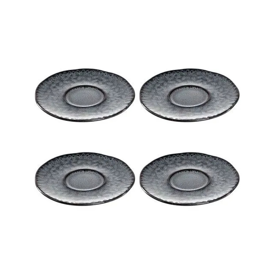 Leonardo Matera Espressountertassen 4er Set Anthrazit Durchmesser: 11 cm - Bild 2