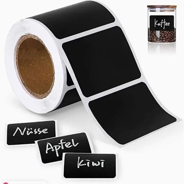 120 Stück DIY Mobile Tafel Aufkleber in Schwarz zum Beschreiben für individuelle Gestaltung - Bild 1