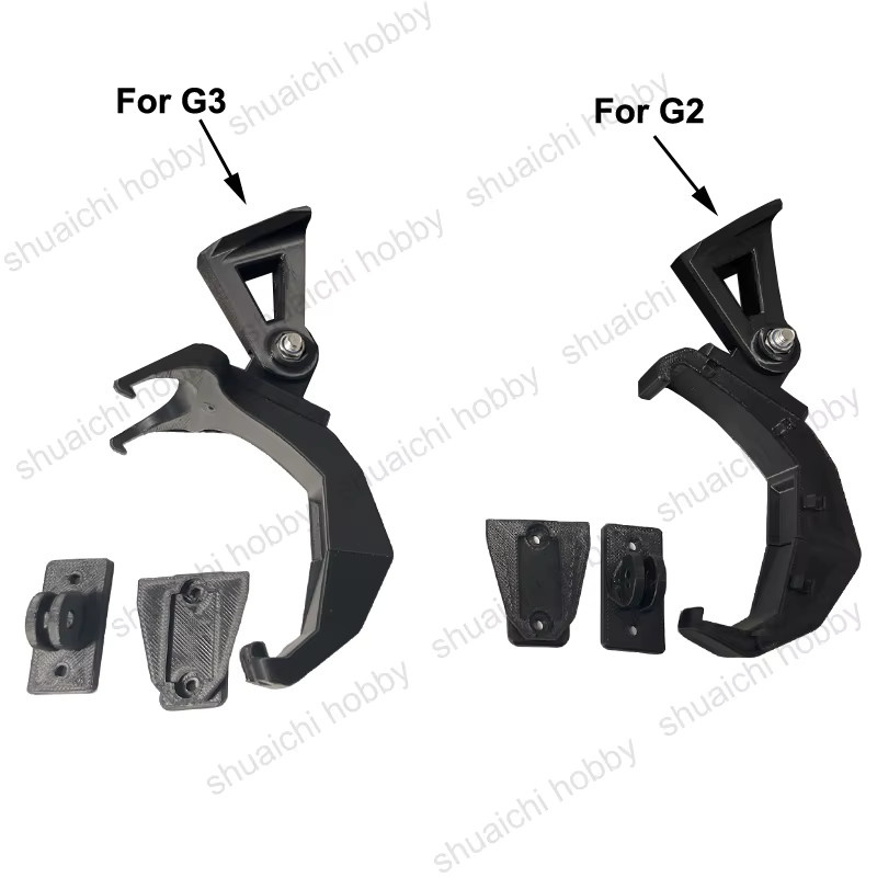 FGM Taktische Helmhalterung für DJI Brille 3 und 2 in Schwarz, 3D-gedrucktes PETG Zubehör-Set - Bild 4