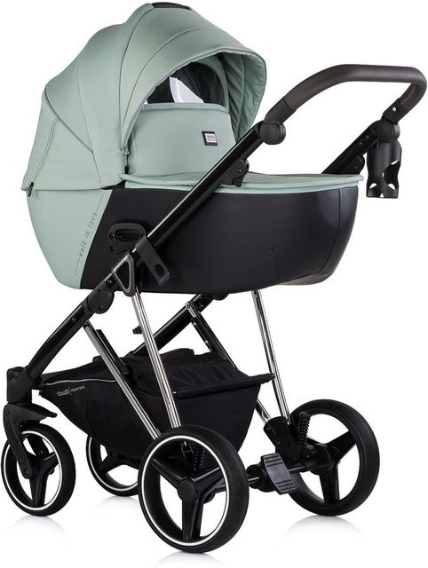 Chipolino Kombikinderwagen 3 in 1 Imperium in Grün mit Babyschale nach i-Size, Babywanne und Zubehör - Bild 1