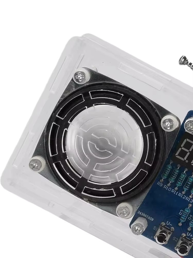 DIY Elektronik-Bausatz diymore FM-Radio Lötset mit Digitalanzeige und USB-C Anschluss, transparent - Bild 3