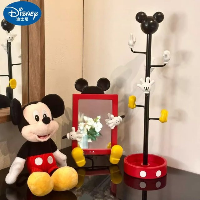 Disney Mickey Mouse Schmuckregal mit Spiegel und Fotorahmen als Desktop-Organizer von Bandai - Bild 1