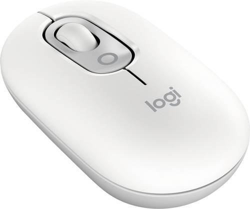 Logitech POP Bluetooth Maus in Weiß mit optischem Sensor, 4000 dpi und Easy Switch für bis zu 3 Geräte - Bild 1