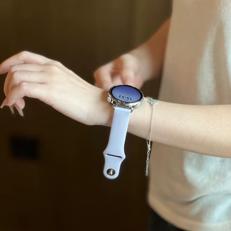 Uhrenarmband Silikon, 20mm/22mm, Samsung Galaxy Watch, Huawei GT - Bild 3