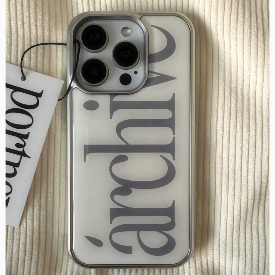 Clmj Korean Archive Handyhülle für iPhone 17 16 15 14 13 12 11 Pro Max X XR XS Max 8 7 Plus Transparent Weiche Rückabdeckung - Bild 2