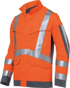 Kübler Warnjacke PROTECTIQ HIGH VIS ARC2 PSA Klasse 3 in Warnorange/Anthrazit Größe 56 - Bild 1